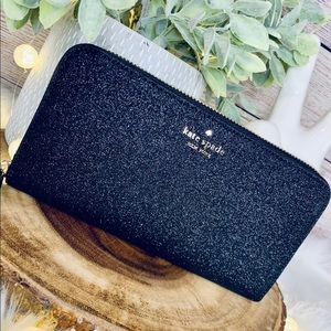 lola glitter wallet kate spade